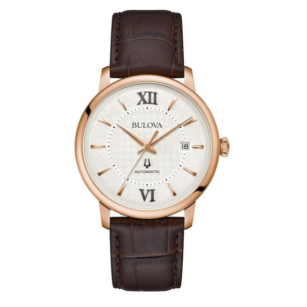 Bulova Hudson Automatic Rose-Tone Men's Watch 97B225