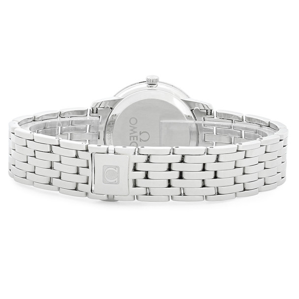 Omega DeVille Prestige Women's Diamond Swiss Quartz Watch 424.15.27.60.55.001