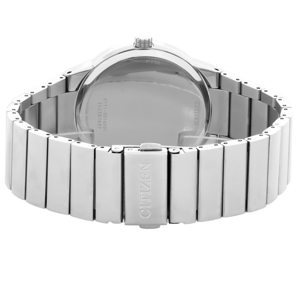 Citizen Eco-Drive Mens Axiom Blue Dial Stainless Steel Watch BM7580-51L