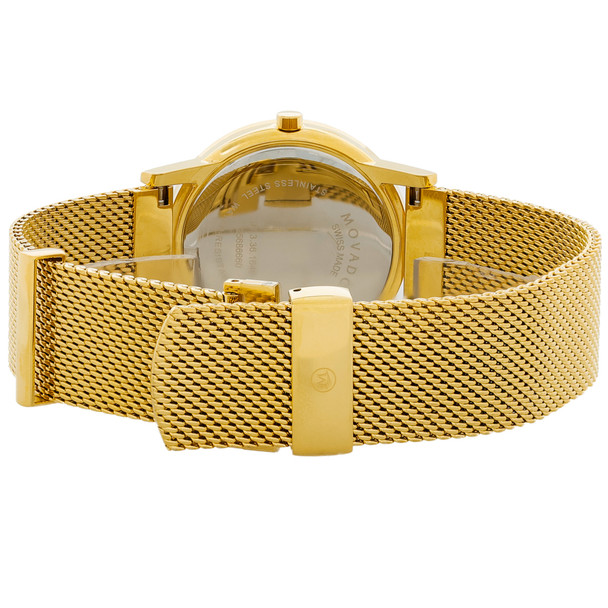 Movado Museum Classic Women's Gold Tone PVD Stainless Swiss Quartz Watch 0607647