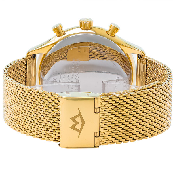 Movado Circa Men's Gold Tone PVD Chronograph Quartz Watch 3650138