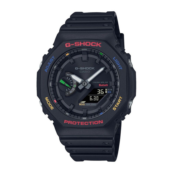 Casio G-Shock Analog-Digital 2100 Series Black Resin Watch GAB2100FC-1A