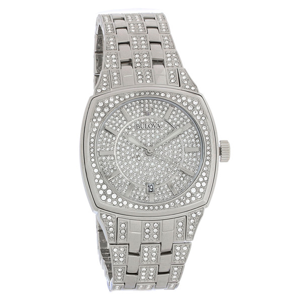 Bulova Phantom Men's Stainless Steel Crystal Quartz Watch 96B296