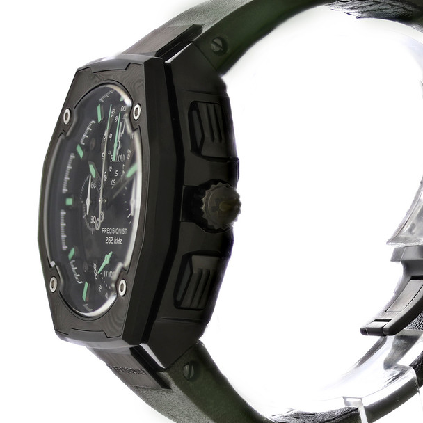 Bulova Special Edition Precisionist X Black IP Chronograph Watch 98B355