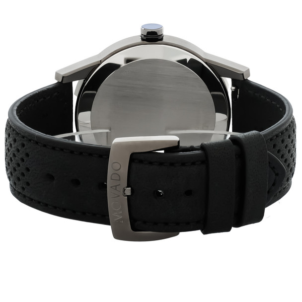 Movado Museum Sport Men's Black ION Stainless Black Dial Quartz Watch 0607559