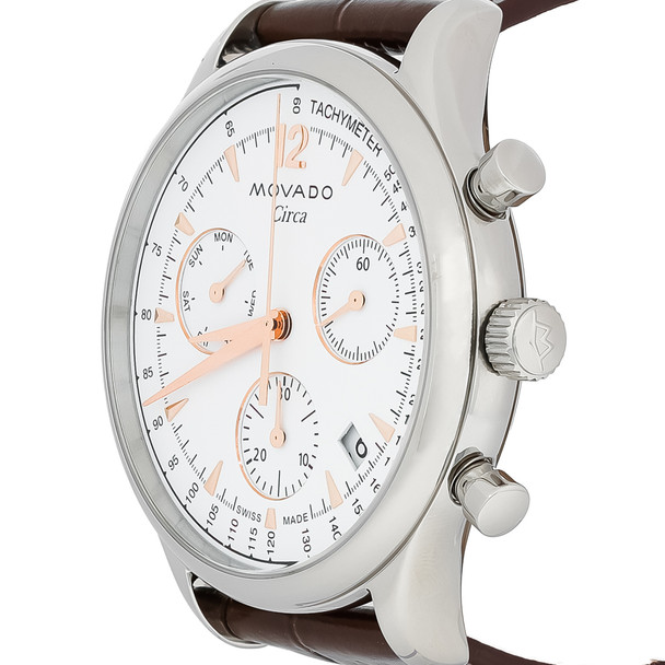 Movado Heritage Series Circa Mens Chronograph Quartz Watch 3650132