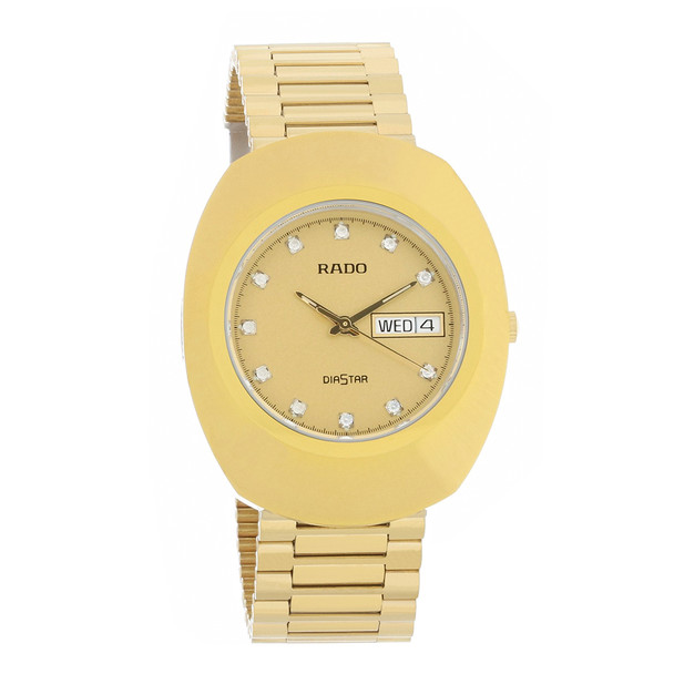 Rado Men's The Original Diamond Gold-Tone Quartz Watch R12393633