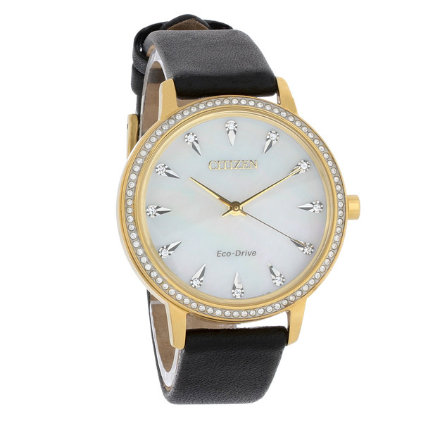 Citizen Eco-Drive Silhouette Women's Gold-Tone Stainless Watch FE7042-07D