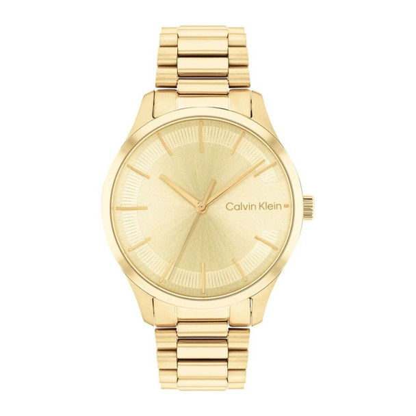 Calvin Klein Iconic Bracelet Women's Champagne Dial Quartz Watch 25200043