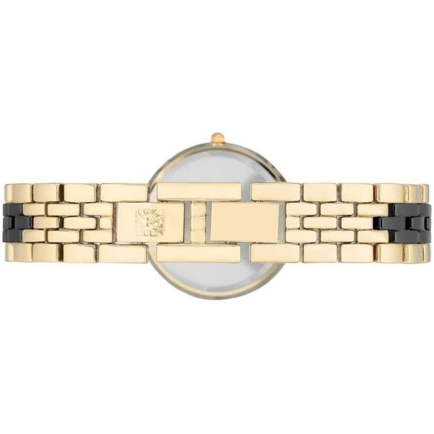 Anne Klein Diamond Collection Women's Black Dial Quartz Watch AK/3158BKBG