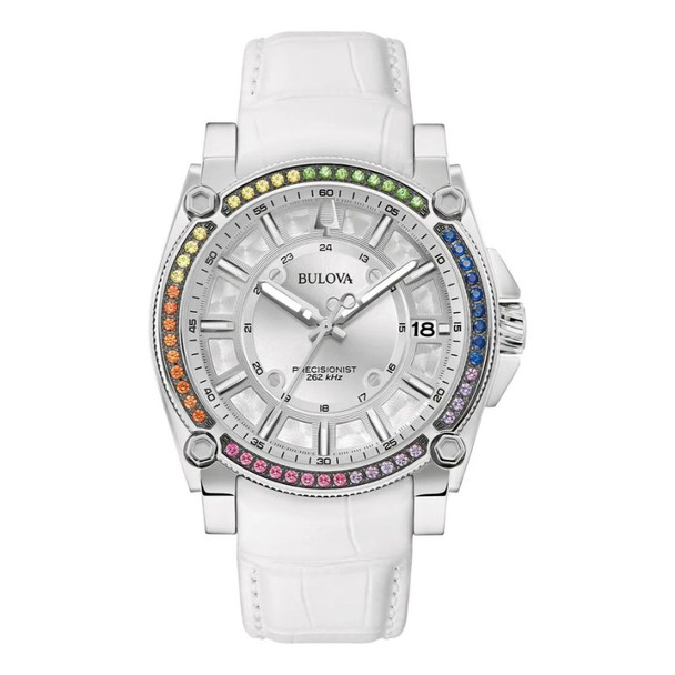 Bulova Icon Precisionist Women's Silver Dial Quartz Watch 96J124