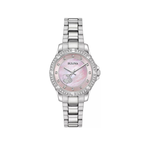 Bulova Classic Women's Pink Mother of Pearl Dial Quartz Watch 96L237