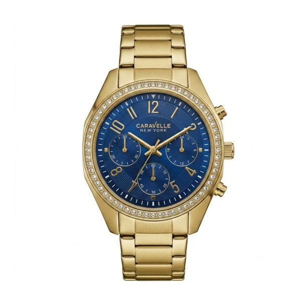Caravelle by Bulova Women's Chronograph Blue Dial Quartz Watch 44L167