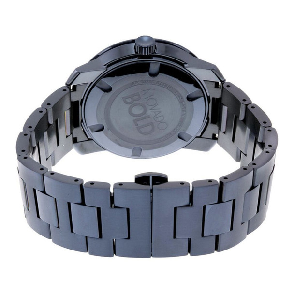 Movado Bold Unisex Black Dial Quartz Watch 3600296