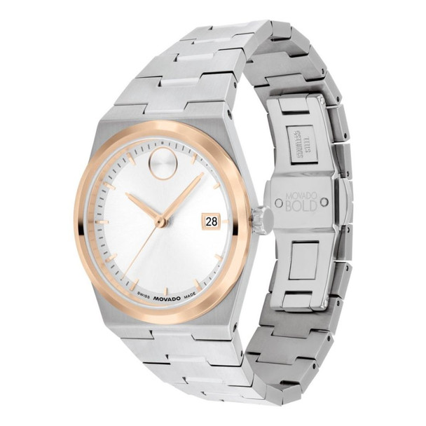 Movado BOLD Quest Women's White Dial Quartz Watch 3600946