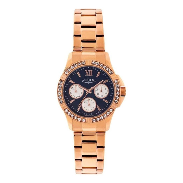 Rotary Classic Women's Chronograph Black Dial Quartz Watch LB00162/05