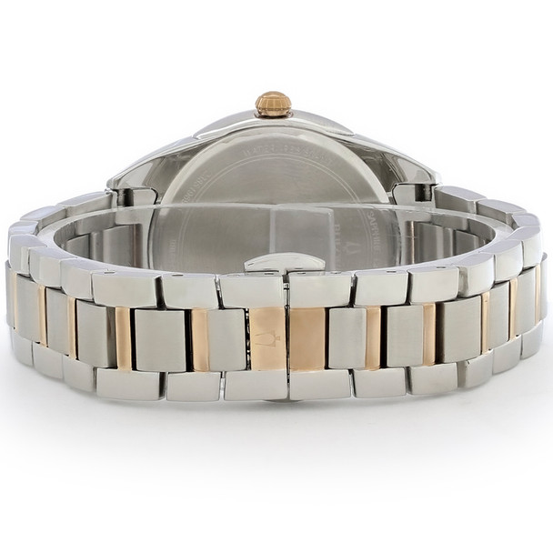 Bulova Sutton Women's Mother-of-Pearl Diamond Two Tone Quartz Watch 98R264