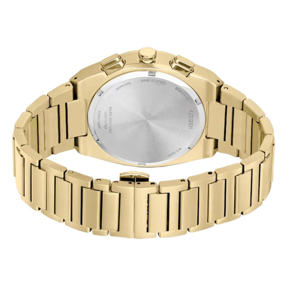 Citizen Axiom Men's Black Dial Gold-Tone Eco-Drive Watch CA4582-54E