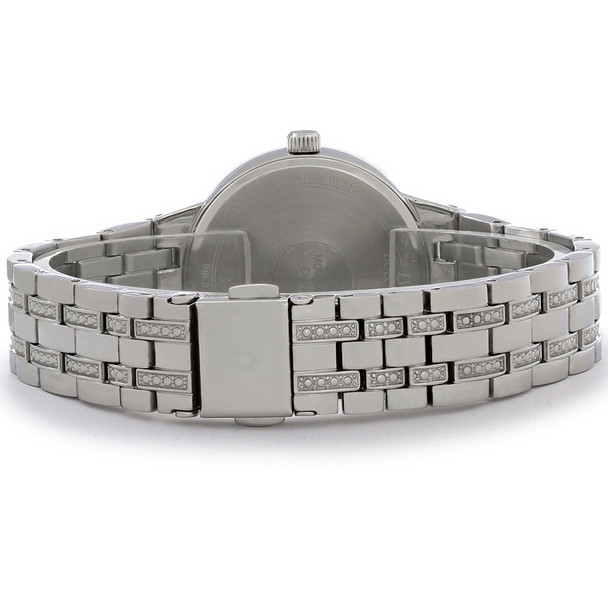 Bulova Women's Phantom Blue Dial Stainless Steel Crystal Quartz Watch 96L276