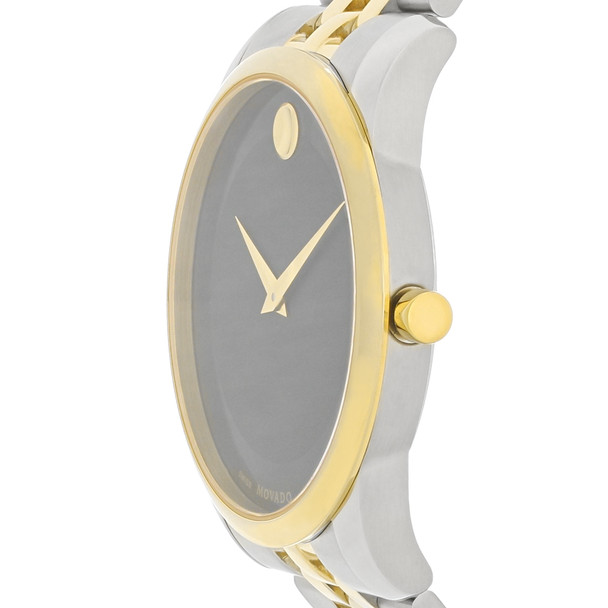Movado Museum Men's Two-Tone Black Dial Swiss Quartz Watch 0606899