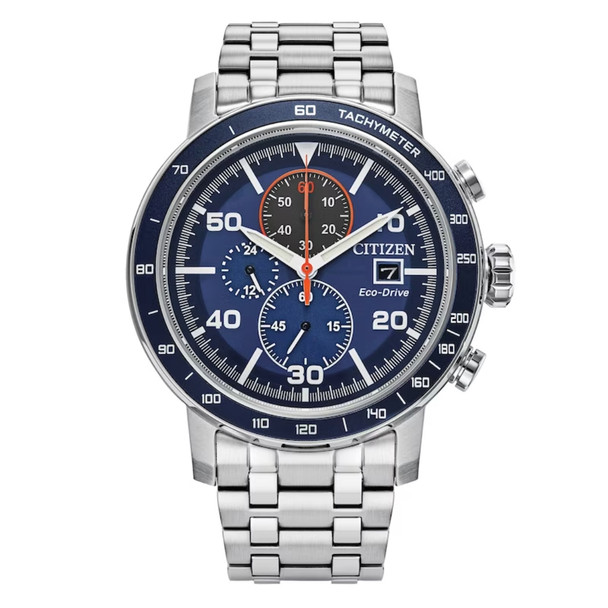 Citizen Eco Drive Brycen Chronograph Men's Blue Dial Watch CA0850-59L
