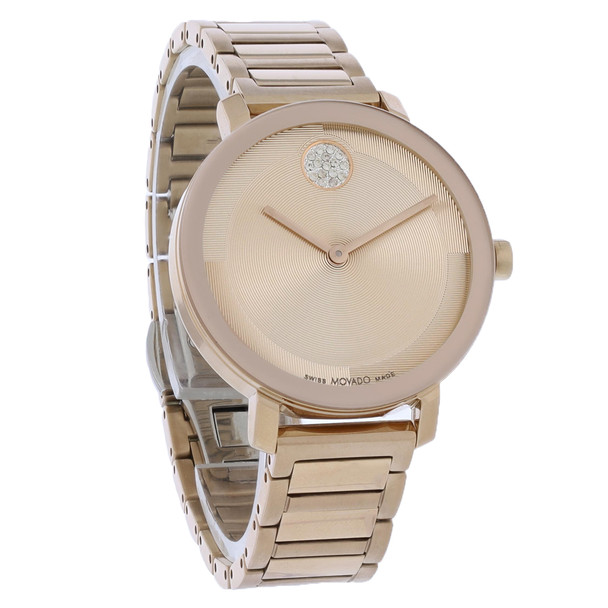 Movado BOLD Evolution 2.0 Series Women's Rose Gold-Tone Quartz Watch 3601107