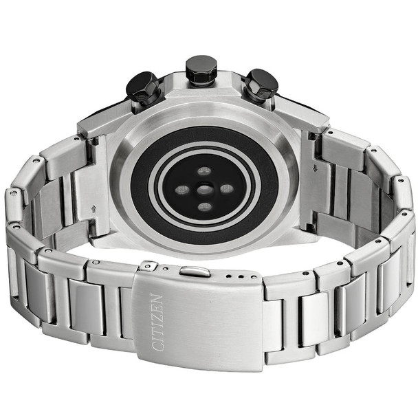 Citizen Men's CZ Smart Hybrid Black Dial Stainless Steel Watch JX2006-52E