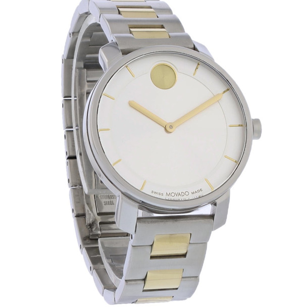 Movado Bold Access Women's Two-Tone Stainless Silver Dial Quartz Watch 3600965