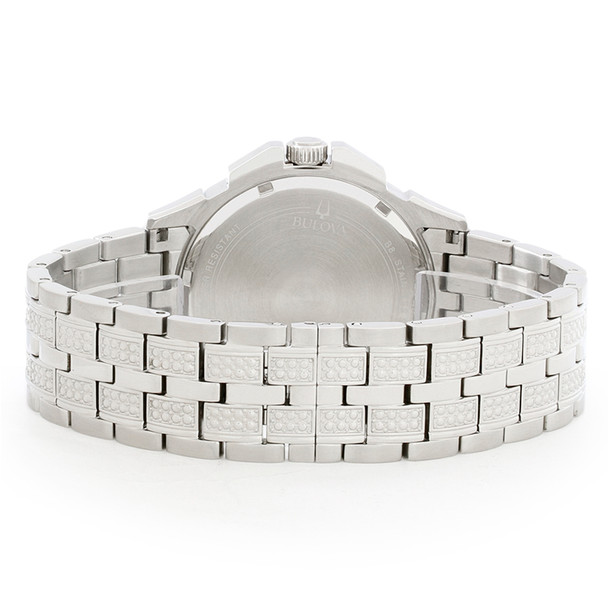 Bulova Men's Crystal Multifunction Stainless Steel Quartz Watch 96C134