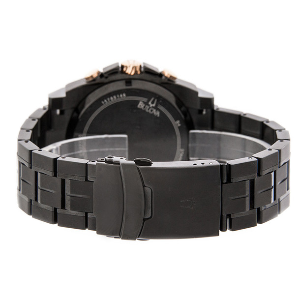 Bulova Champlain Precisionist Men's Black Dial Bracelet Watch 98B143