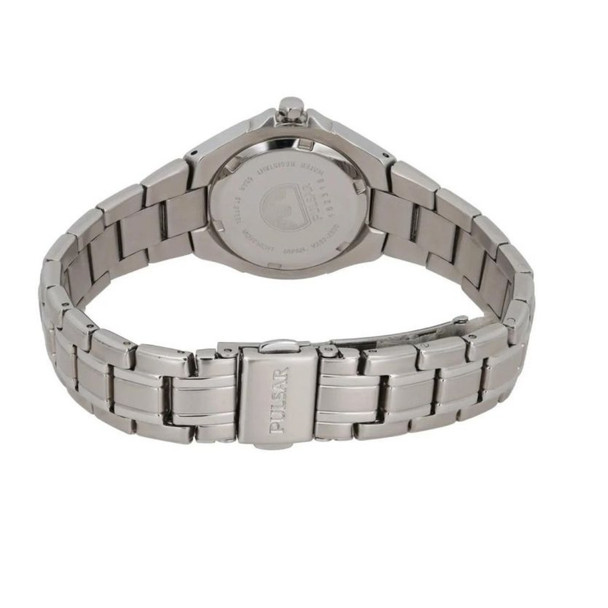 Pulsar  Women's Quartz Pink Dial Stainless Steel Watch VX82-X530