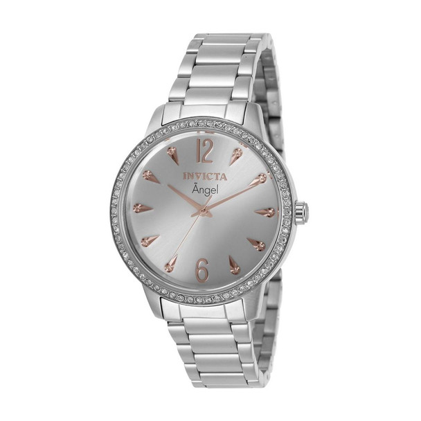 Invicta Angel Women's Silver Dial Crystal Quartz Watch 31366