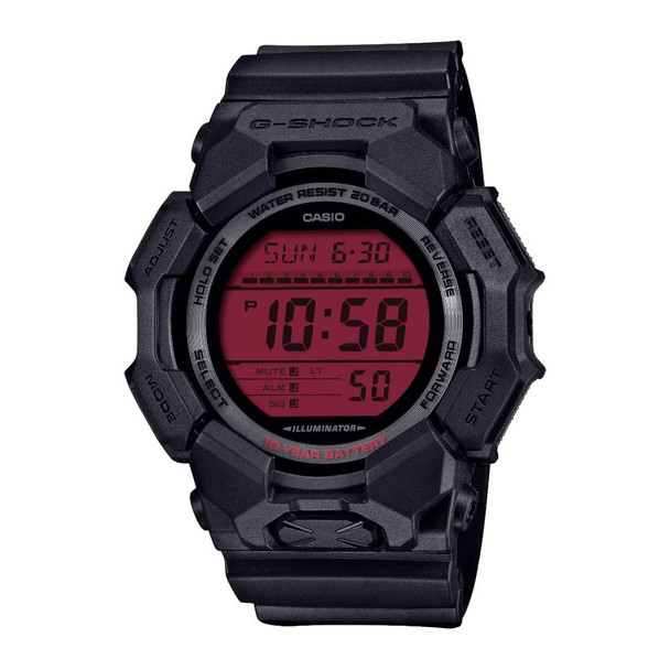 Casio G-Shock GD-010 Series Men's Red Digital Dial Watch GD-010BBR-1