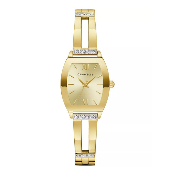 Caravelle by Bulova Women's Gold-Tone Stainless Steel Expansion Watch - 44L226