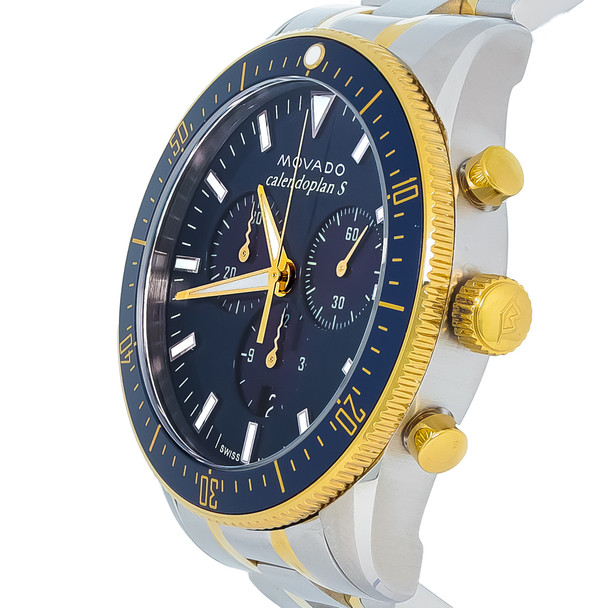 Movado Heritage Calendoplan Men's Quartz Chronograph Watch 3650126