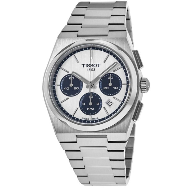 Tissot PRX Chronograph Men's Automatic Silver Dial Watch - T137.427.11.011.01