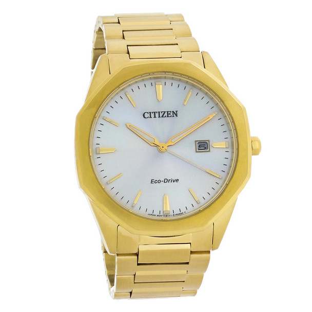 Citizen Eco-Drive Men's Corso Gold Tone Stainless Steel Watch - BM7492-57A