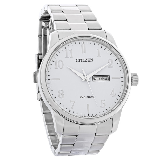 Citizen Eco-Drive Men's Day/Date Stainless Steel Watch - BM8551-54A