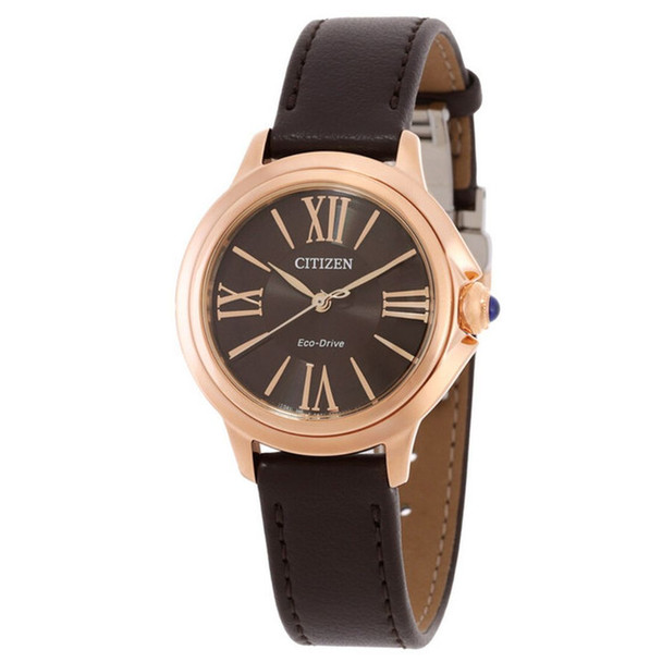Citizen L Ceci Collection Women's Brown Dial Quartz Watch - EM1163-09X