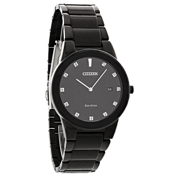 Citizen Eco-Drive Men's Axiom Series Diamond Black Ion Watch - AU1065-58G