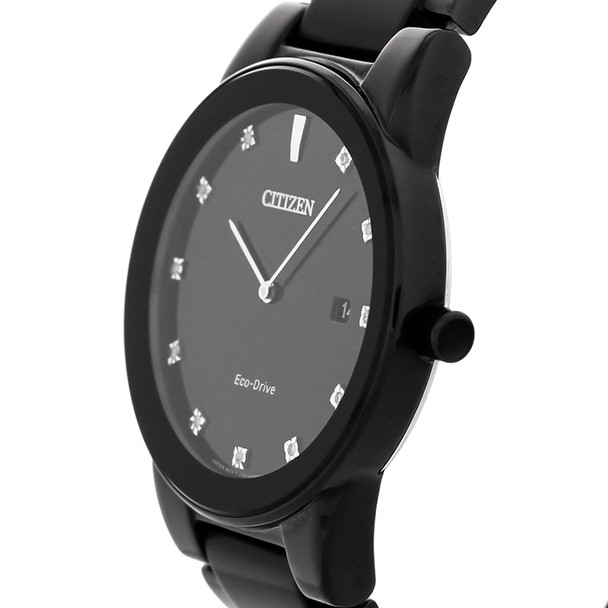 Citizen Eco-Drive Men's Axiom Series Diamond Black Ion Watch - AU1065-58G