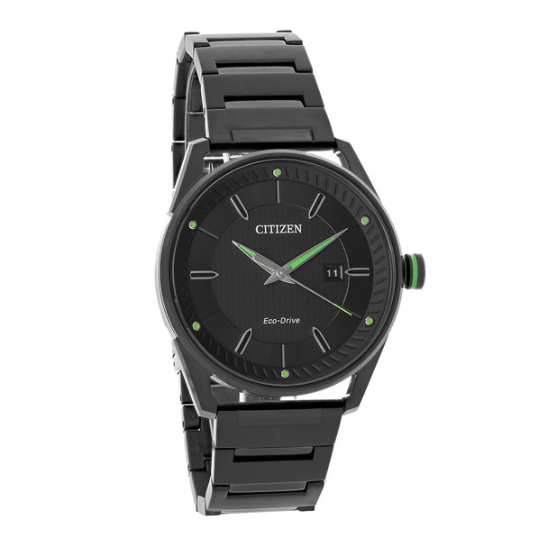 Citizen Eco-Drive Men's DRV CTO  Black ION Plated Stainless Watch - BM6985-55E
