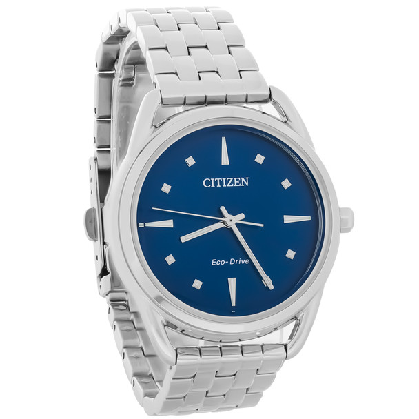 Citizen Eco-Drv Women's DRIVE LTR Blue Dial Stainless Steel Watch - FE7090-55L