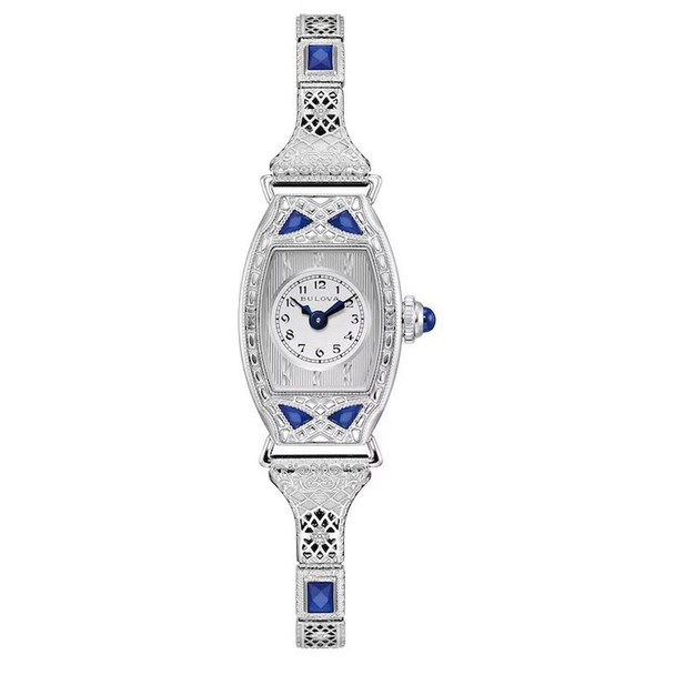 Bulova Miss America Women's Quartz Silver Dial Watch - 96L340