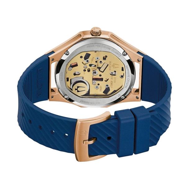 Bulova CURV (Marc Anthony Edition) Women's Blue Dial Quartz Watch - 97P174