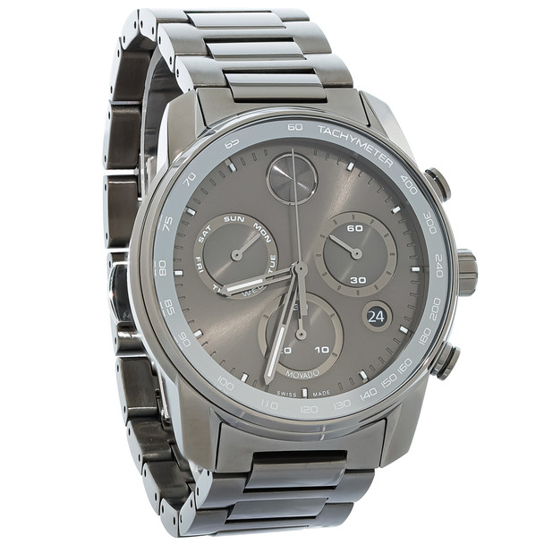 Movado Bold Verso Men's Chronograph Gunmetal Quartz Watch - 3600867