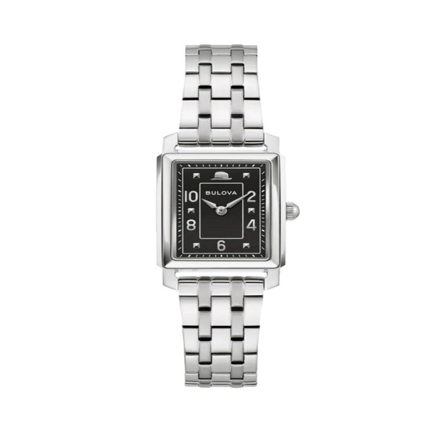 Bulova Frank Sinatra Women's Black Dial Quartz Watch - 96L341