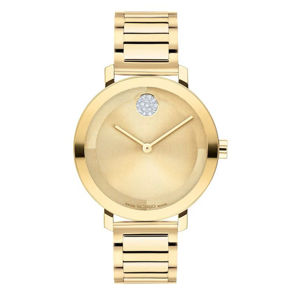 Movado Women's Bold Evolution 2.0 Quartz Gold Dial Watch  - 3601106