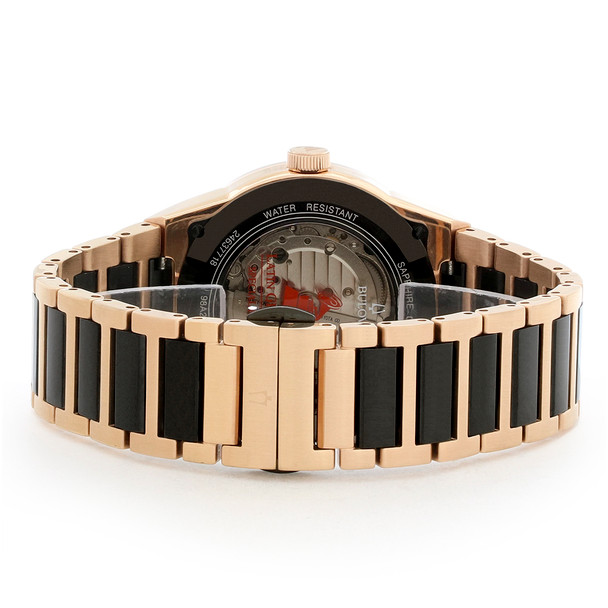 Bulova Latin Grammy Edition Rose Gold Plated Stainless Automatic Watch - 98A236