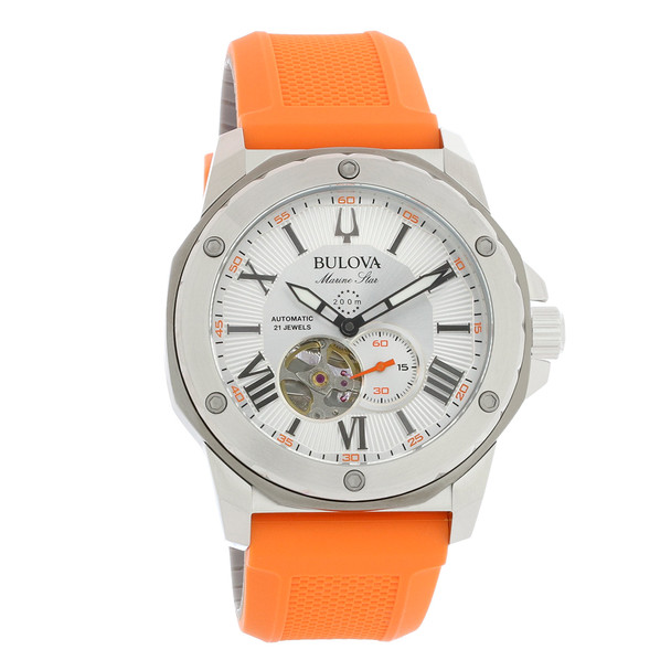 Bulova Marine Star Men's Stainless Steel Automatic Watch - 98A226